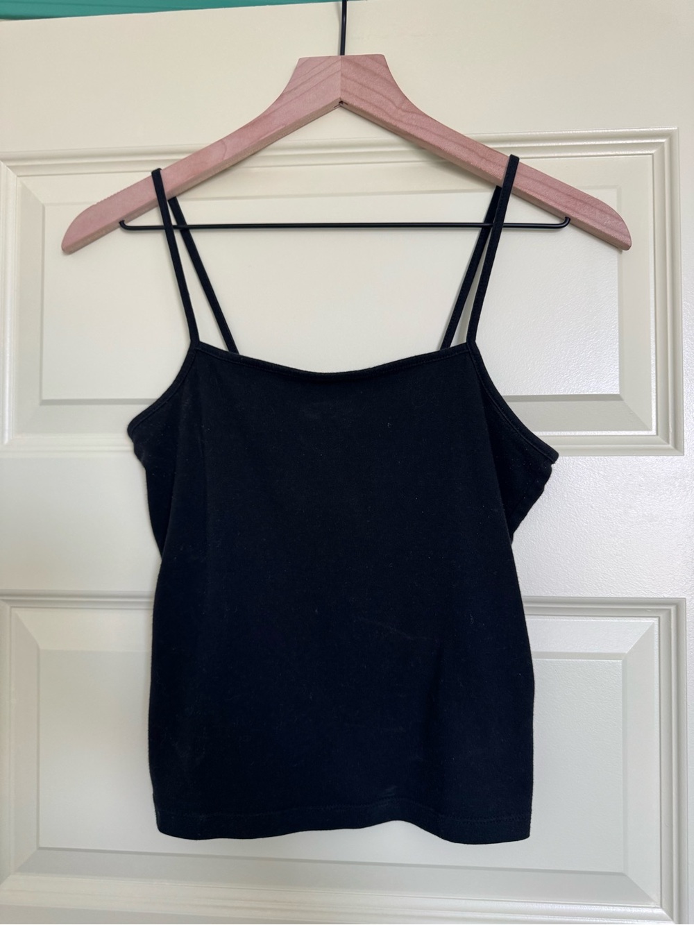 wild fable Black Double-Strap Tank Top